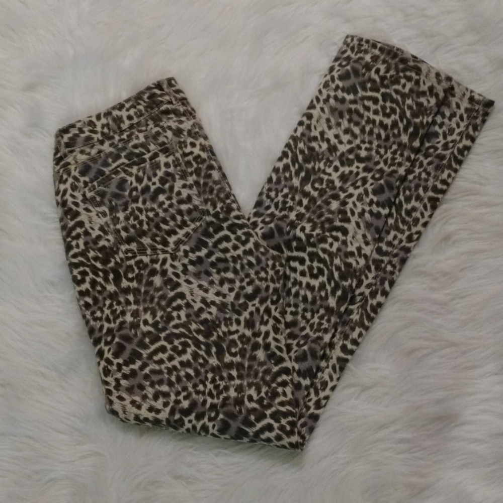 Cheetah Print Vanilla Star Skiny Jeans - Picture 5 of 11